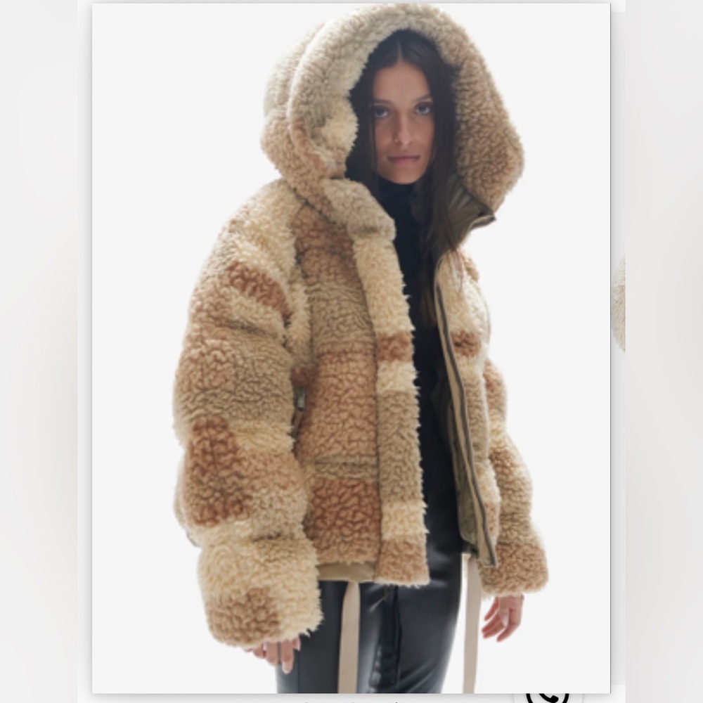 HOLDEN WOMENS SHERPA DOWN PUFFER - NATURAL MIX